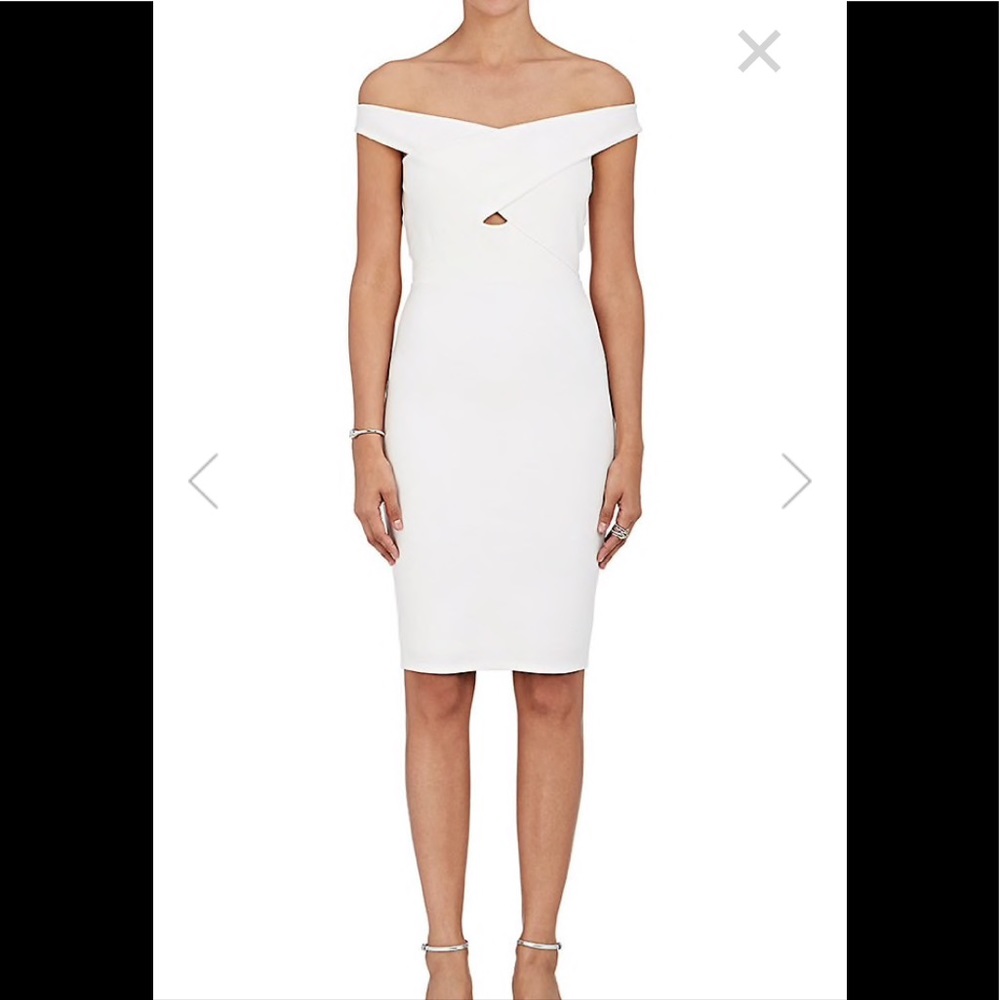 Off shoulder cross strap dress